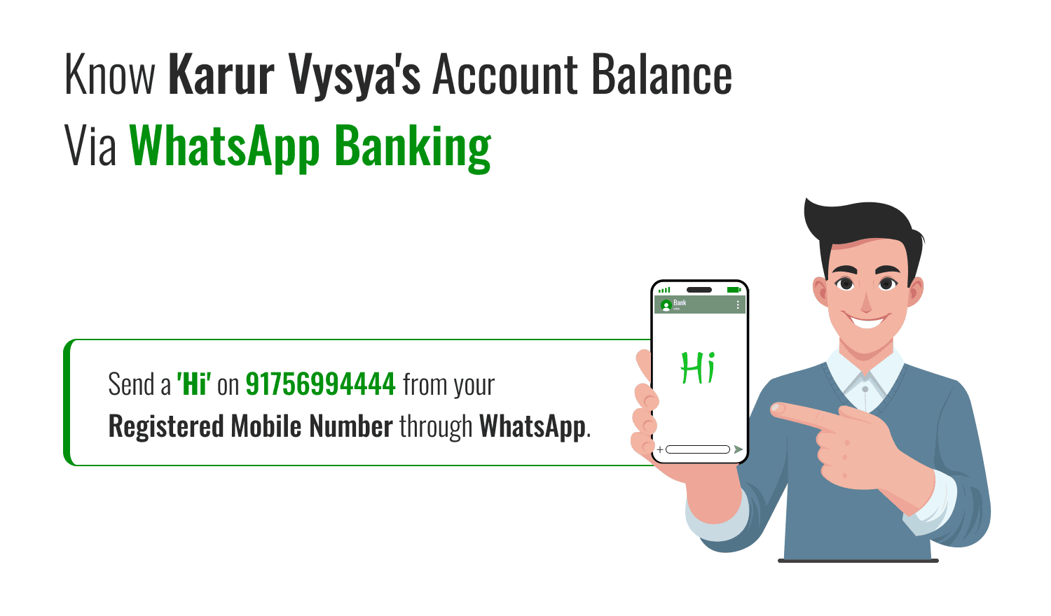 Karur Vysya Account Balance Via WhatsApp Banking